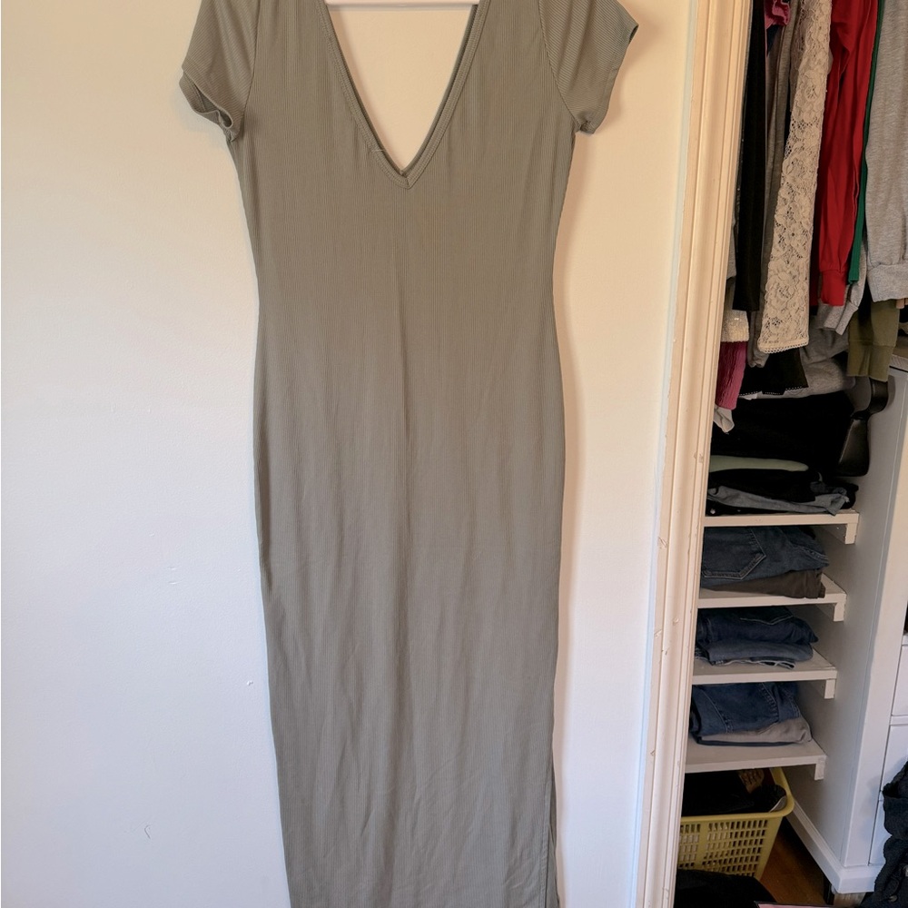 Short sleeve maxi dress